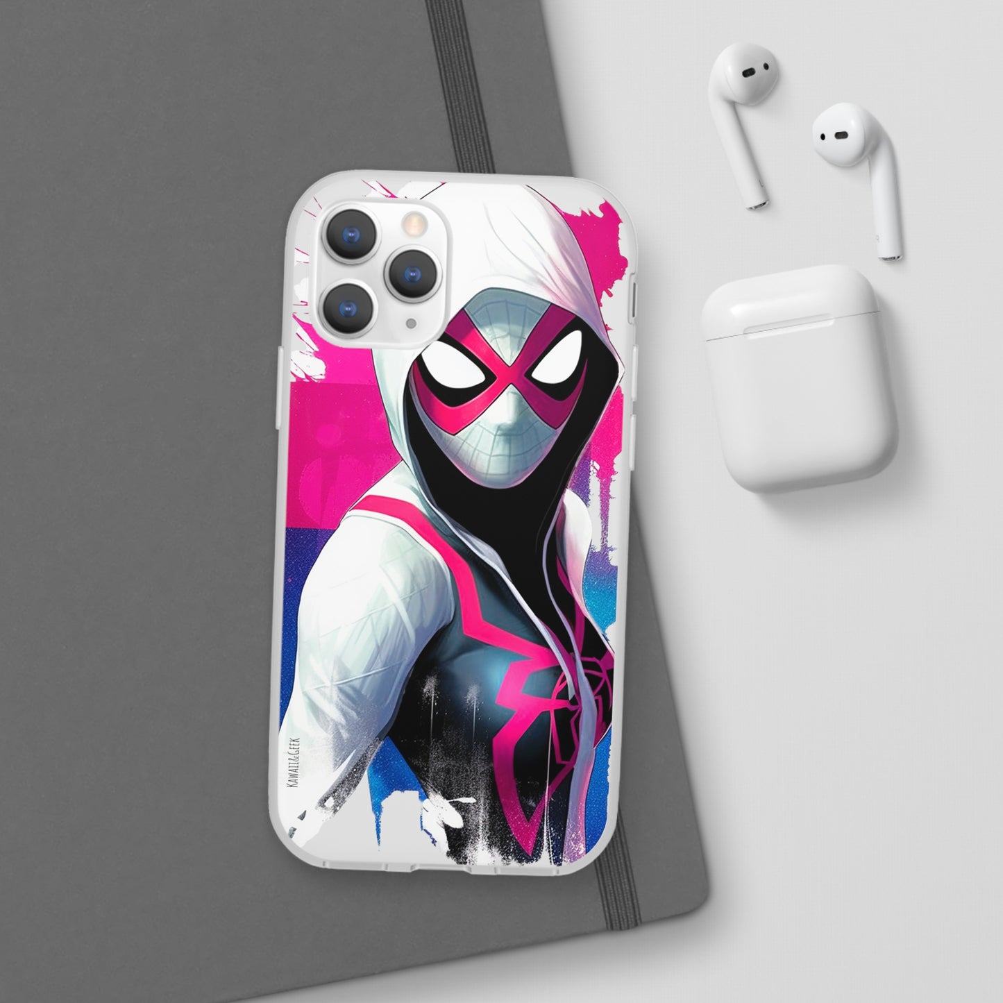 Spider Gwen in Flexi Phone Case - Add Some Colorful and Heroic Style to Your Phone