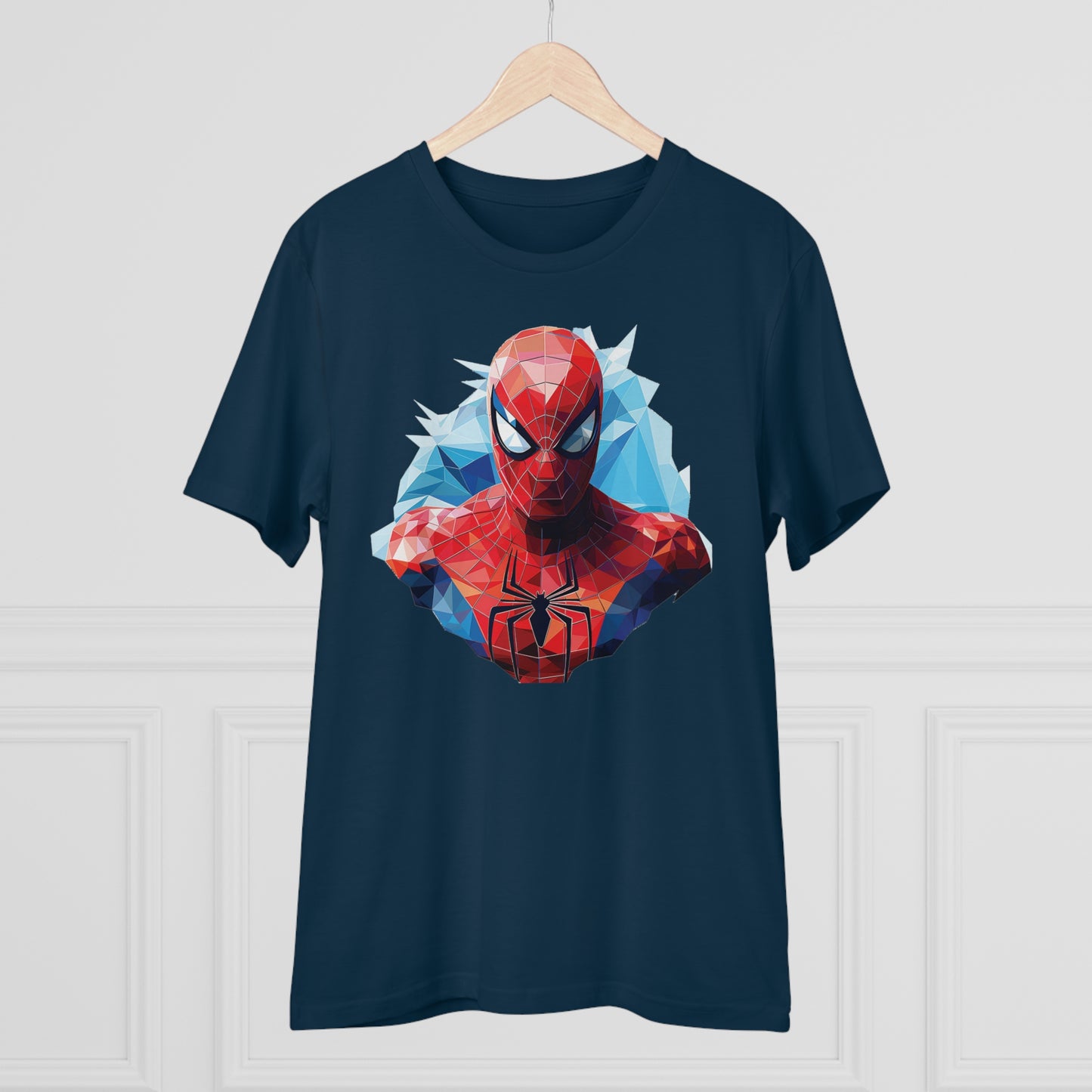 Spider-Man Polygonal Geometric T-Shirt - Swing into Stylish Adventure