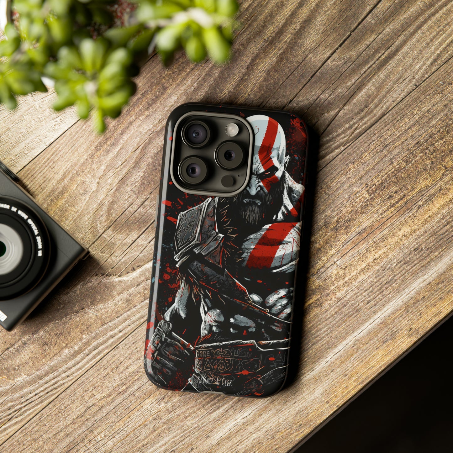 Kratos Tough Phone Case - Unleash the Power of the God of War in Style