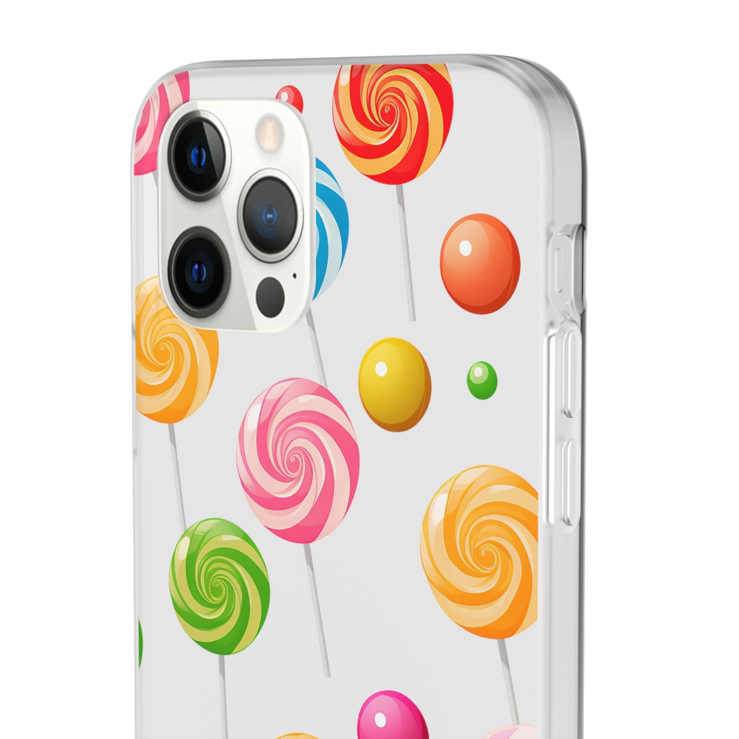 Vibrant Lollypop Array - Flexi Transparent Phone Case