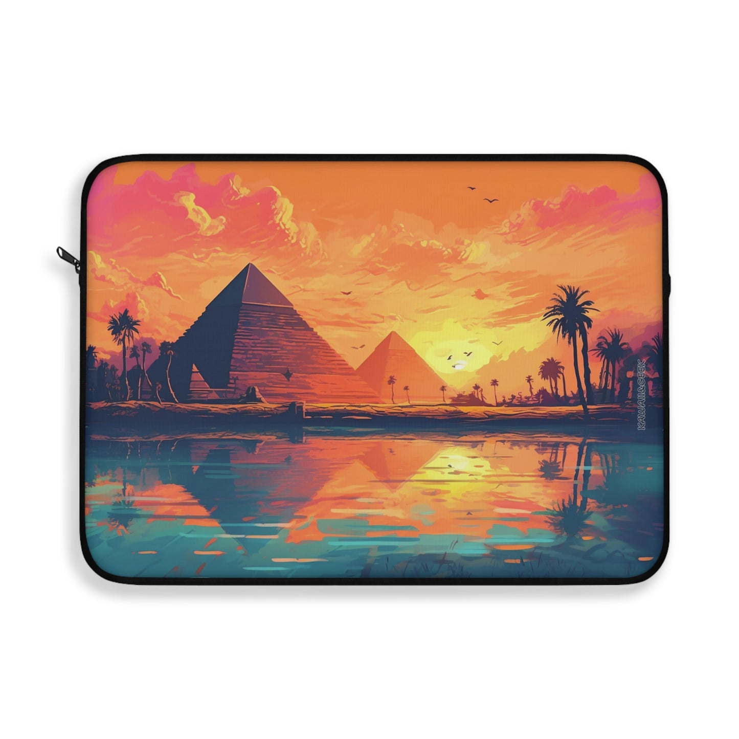 Egyptian Sunset Laptop Sleeve - Protect Your Device with Stunning Egyptian Landscape Artwork