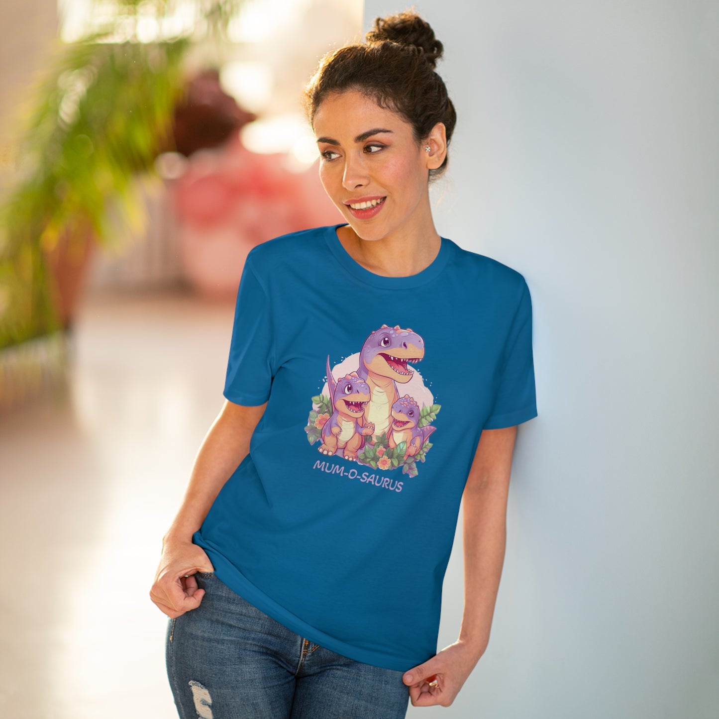 Mum-o-saurus - Unisex Eco-Friendly T-Shirt - Celebrate Mother's Day with Playful Style and Sustainability