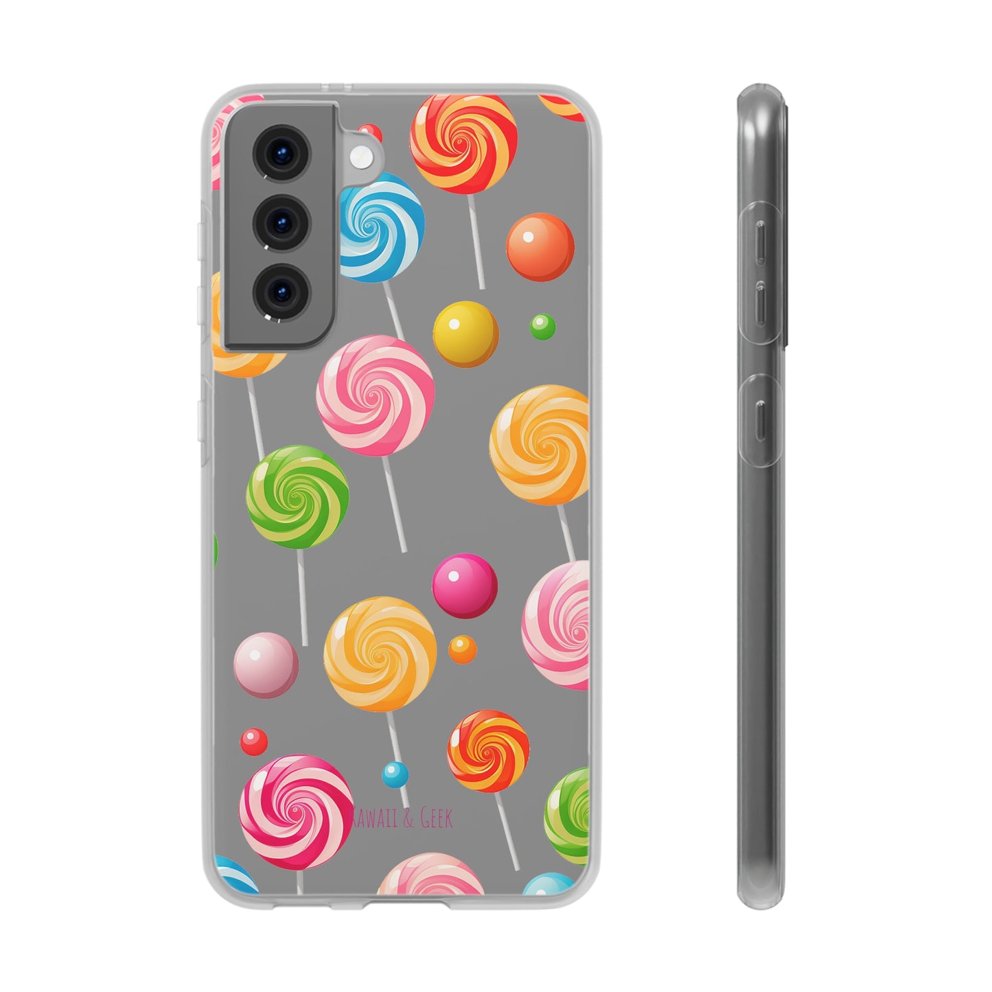 Vibrant Lollypop Array - Flexi Transparent Phone Case