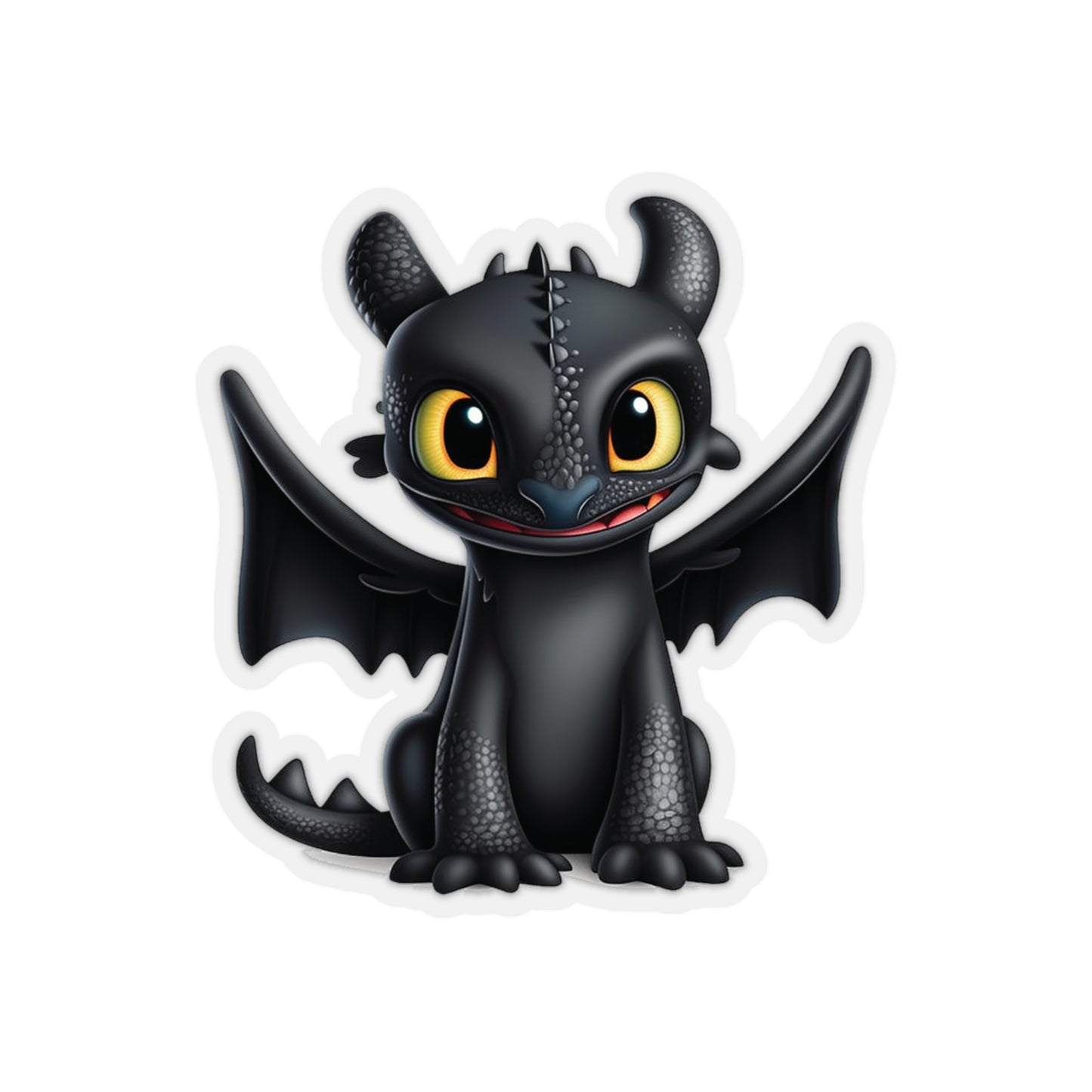 Baby Toothless Sticker - Unleash the Magic of "How to Train Your Dragon"