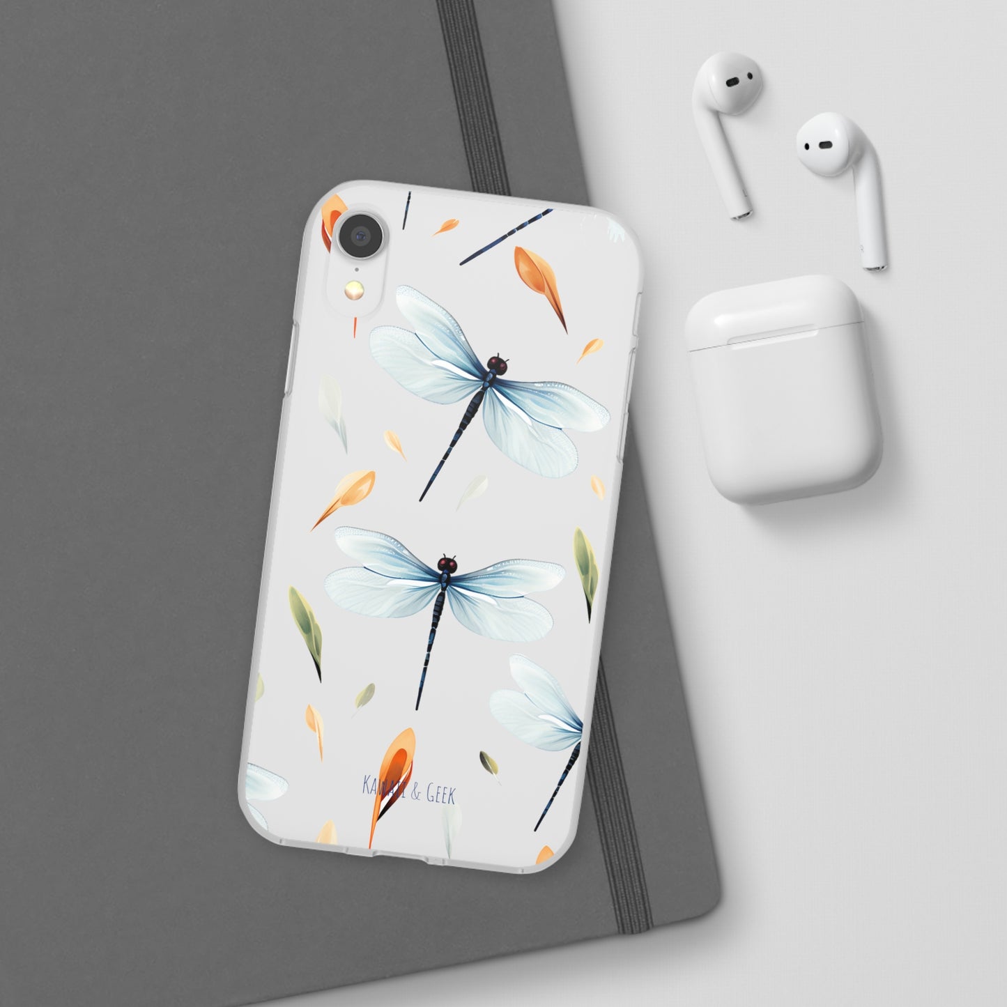 Dragonfly Dreams: Transparent Flexi Phone Case