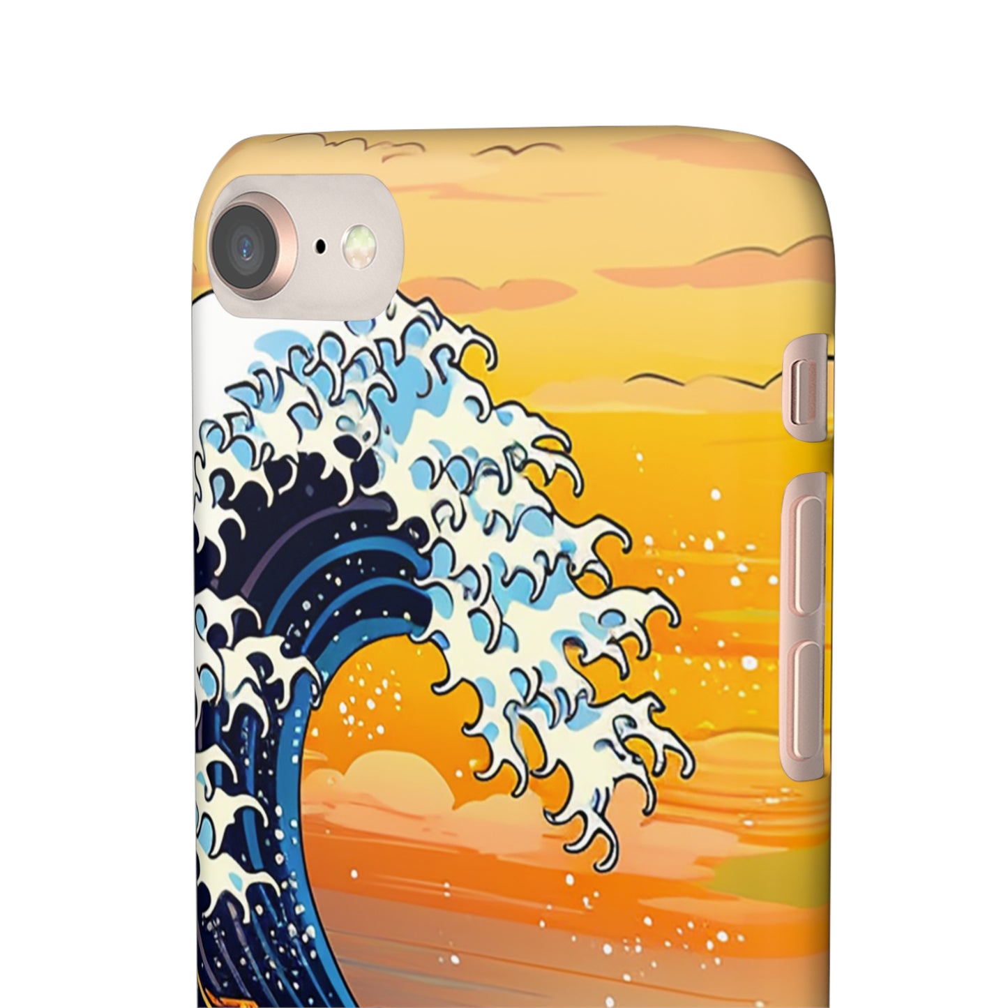 Sunset Big Wave Phone Case - Embrace the Majestic Hokusai Style in Your Hands