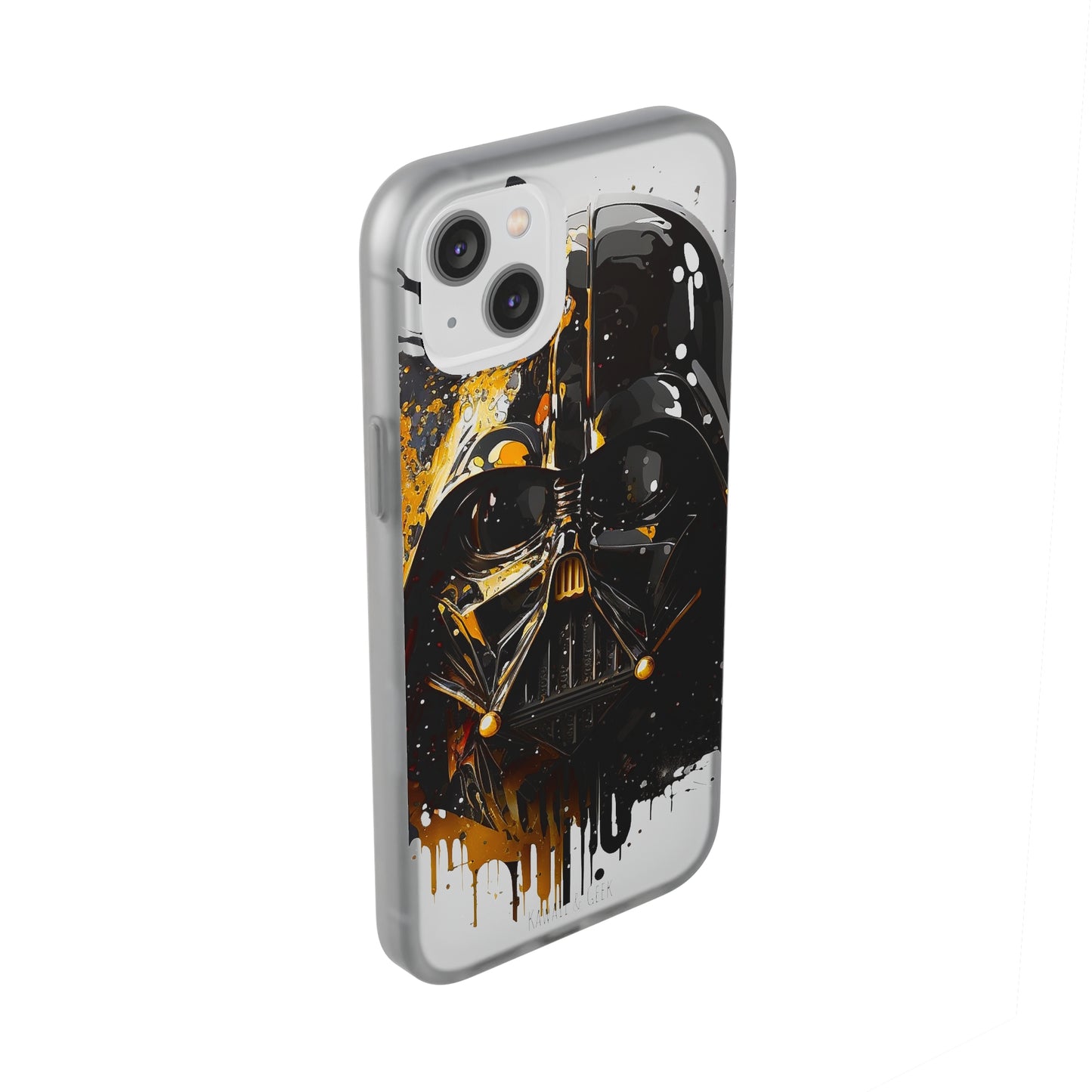 Darth Vader Gold and Black flexi phone Case - Protect Your Phone with Galactic and Artistic Style