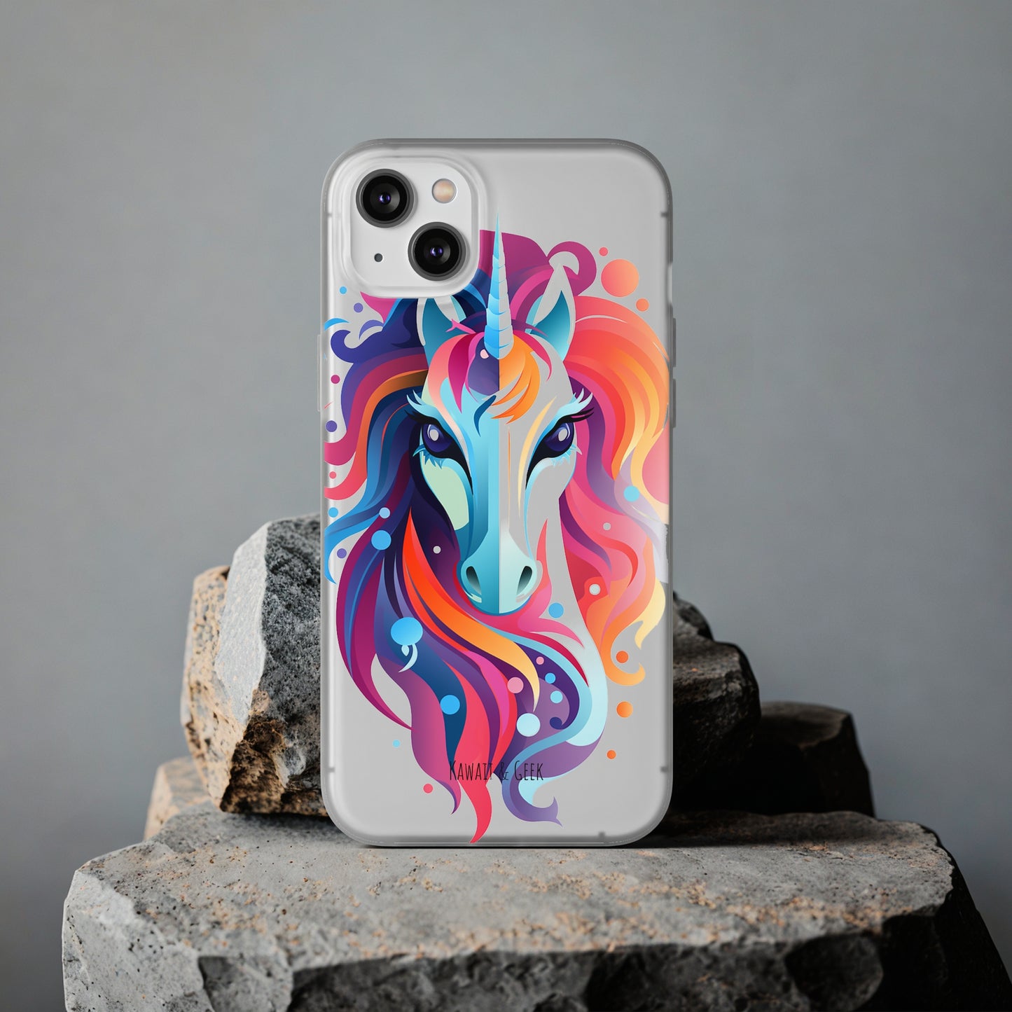 Ink Unicorn Flexi Transparent Phone Case