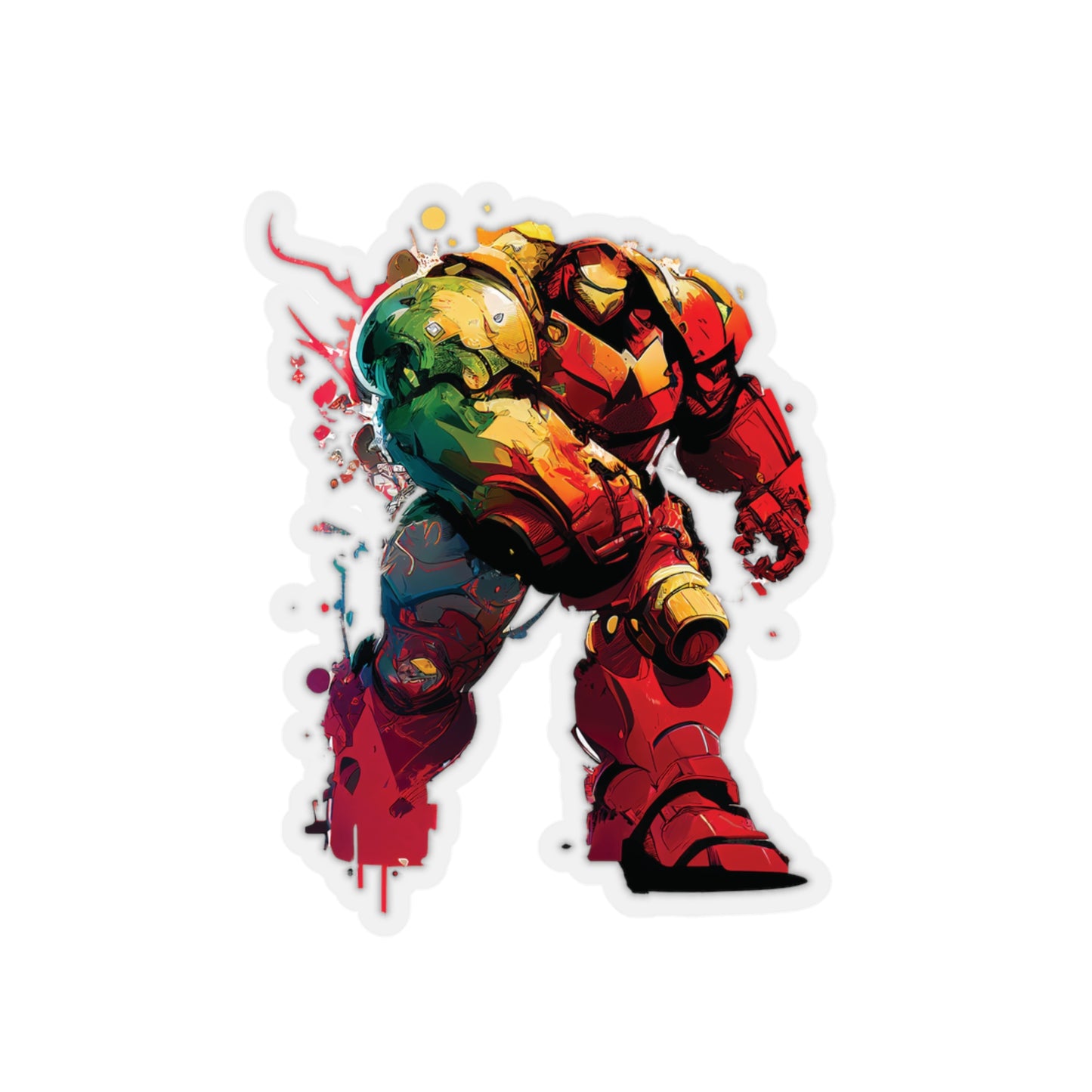 Hulk Buster Sticker - Add Some Unique and Powerful Style to Your Tech - Avengers