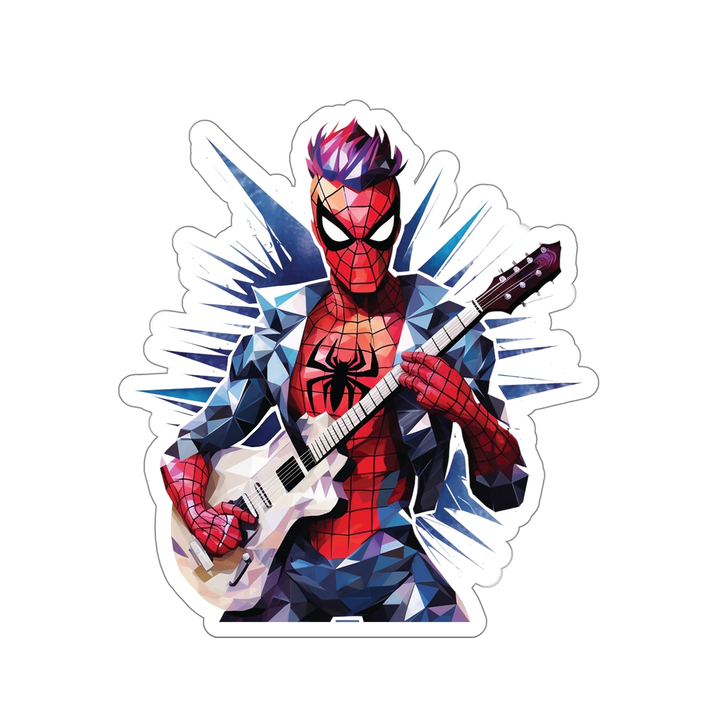 Spider Punk Sticker - Spider-Man Rocks with Electric Style