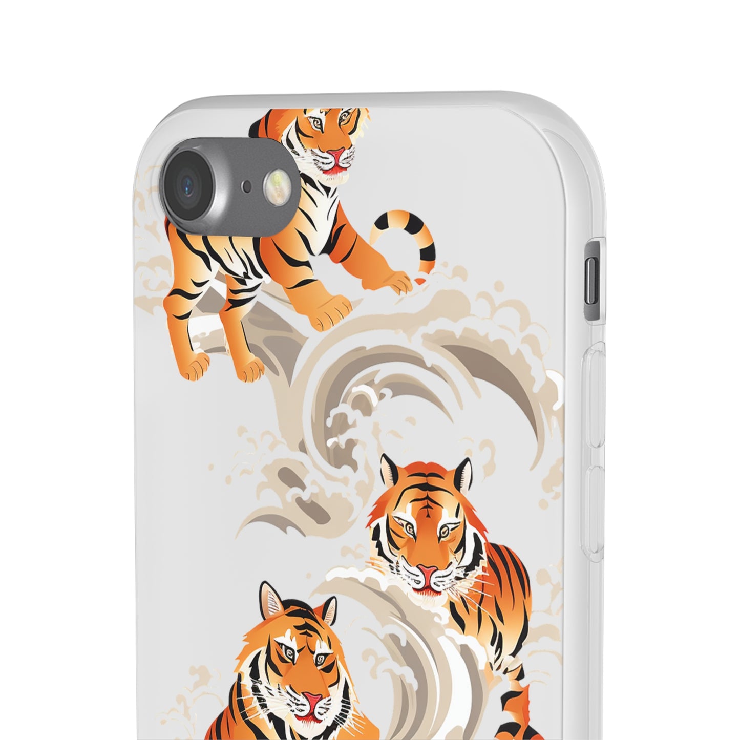 Elegant Chinese Ink Tiger Flexi Phone Case