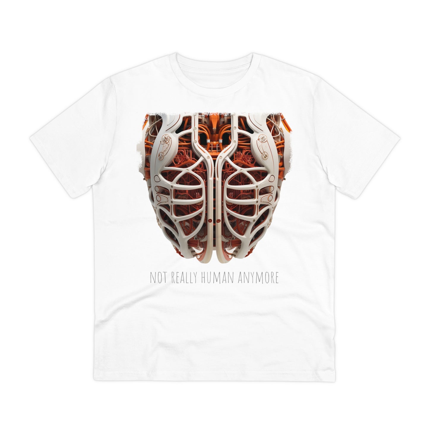 Eco-T-shirt: Cybernetic Chest "Not Really Human"