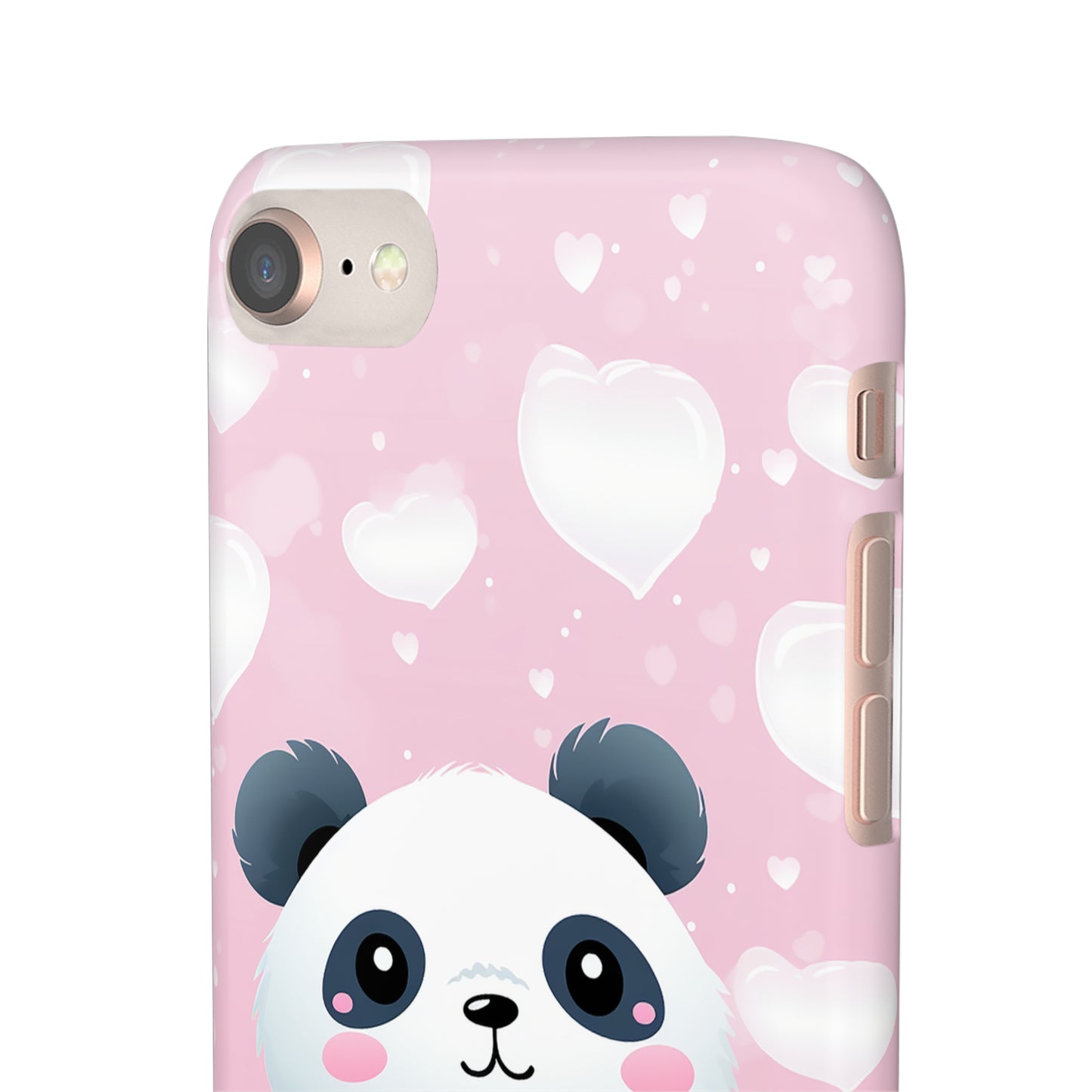 Cute Panda & Hearts Premium Phone Case