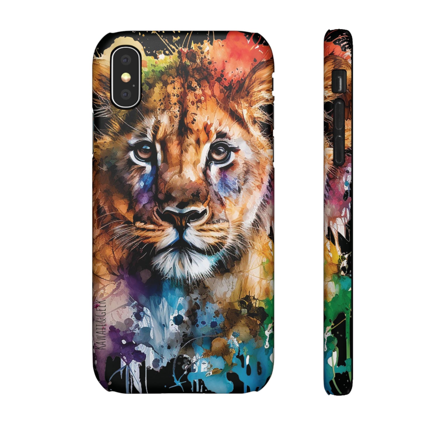 Phone Case Watercolor Lion Cub