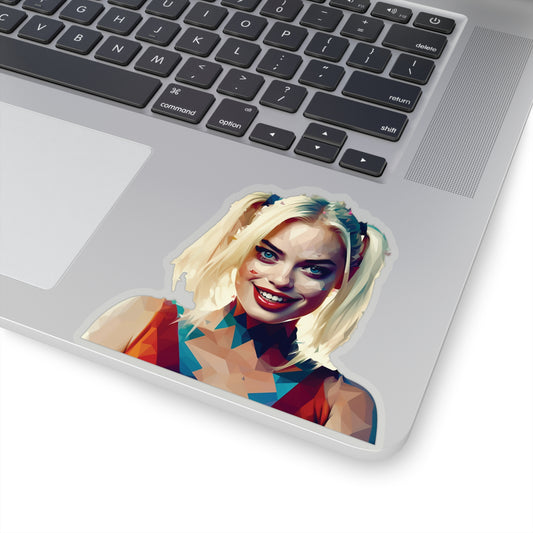 Margot Robbie Harley Quinn Sticker - A Faceted Tribute to the Queen of Chaos