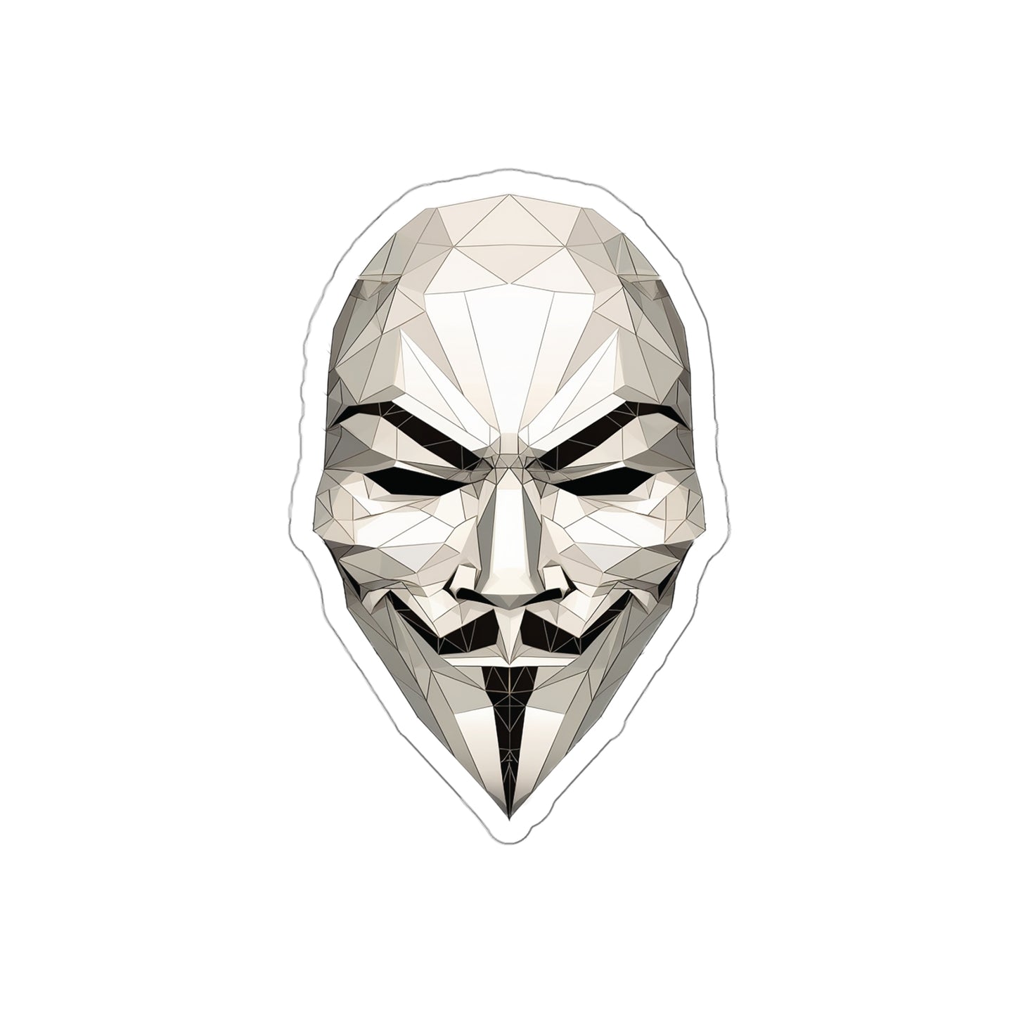 V for Vendetta Mask Sticker - Embrace Freedom's Masked Avenger