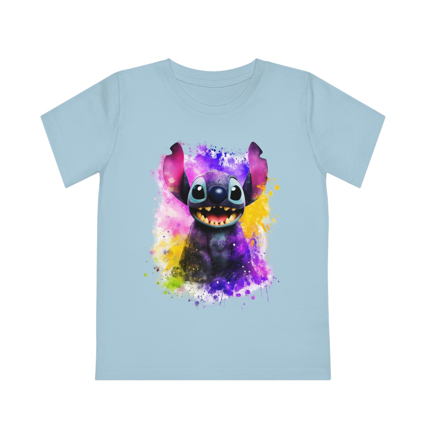 Watercolor Stitch Kids Eco-Friendly T-Shirt - Fun and Sustainable Fashion for Little Ones