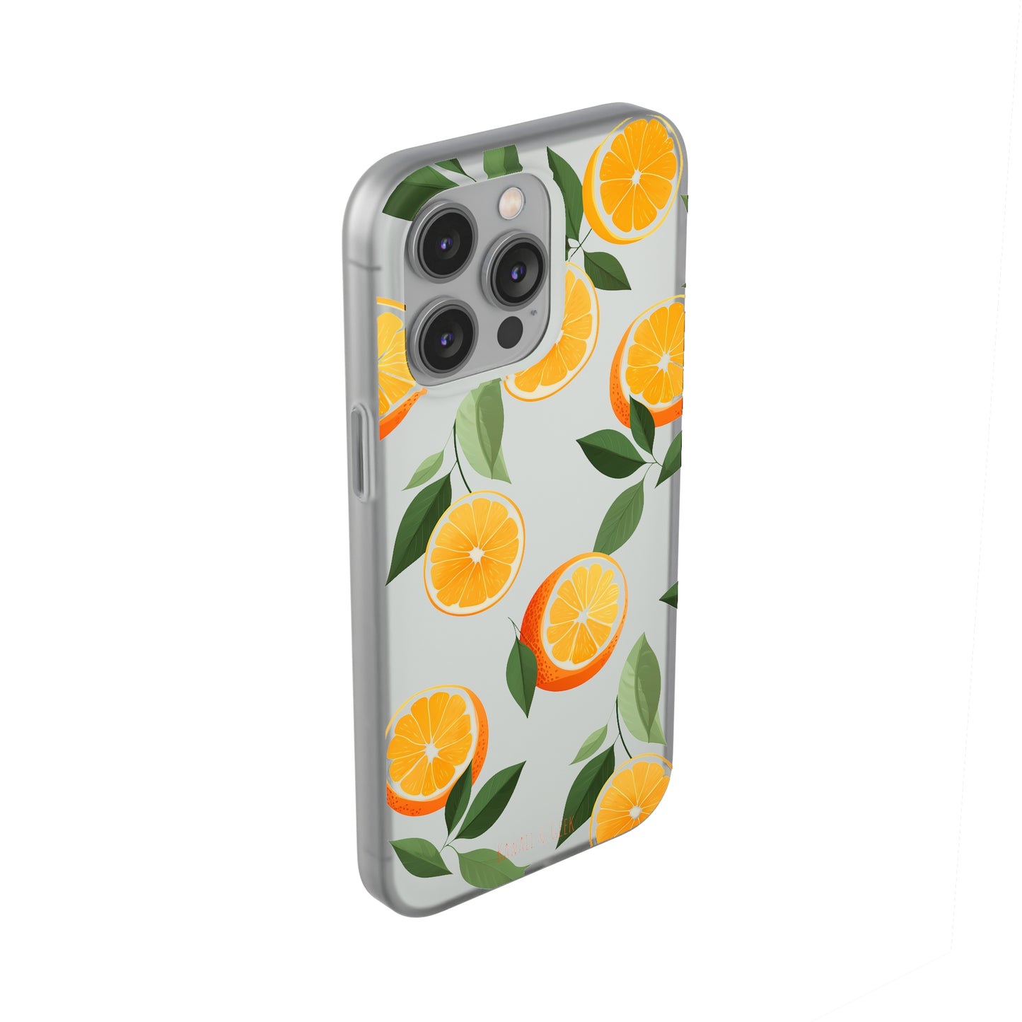 Zesty Orange Slices Transparent Flexi Phone Case