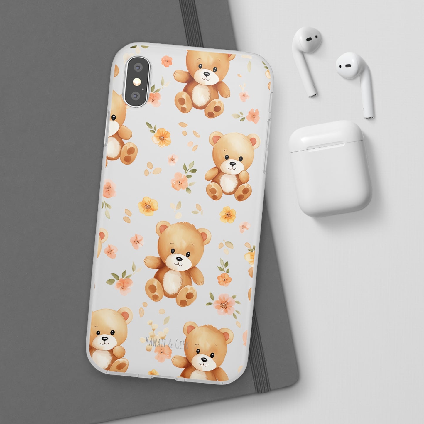 Teddy Delight: Flexi and semi-Transparent Phone Case