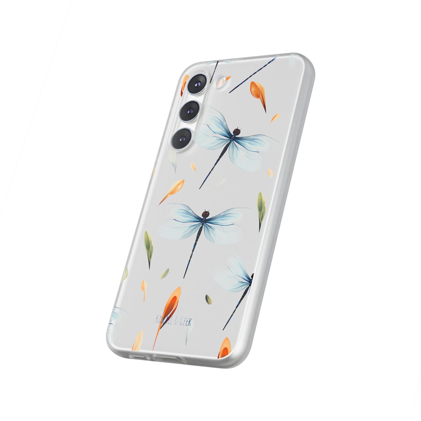 Dragonfly Dreams: Transparent Flexi Phone Case