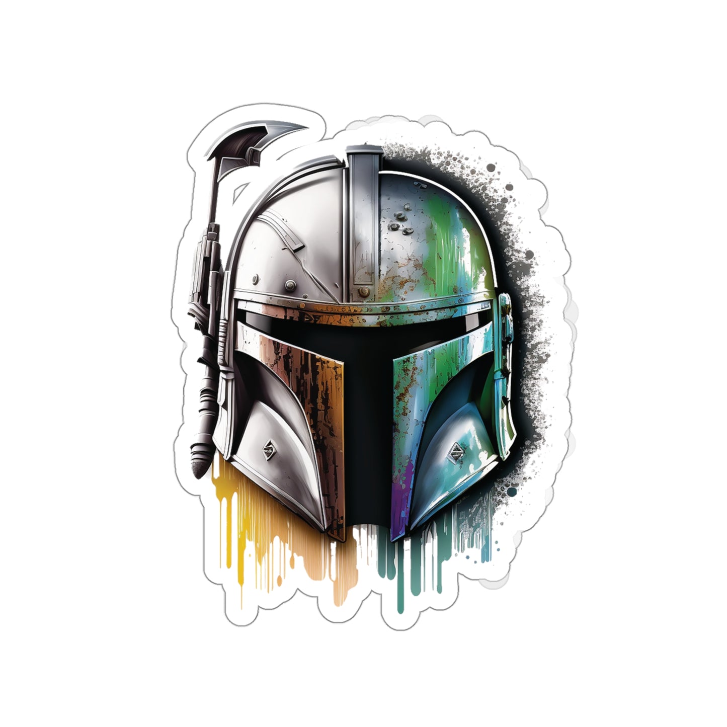 The Mandalorian Sticker - Add Some Epic and Unique Style to Your Tech - Star Wars