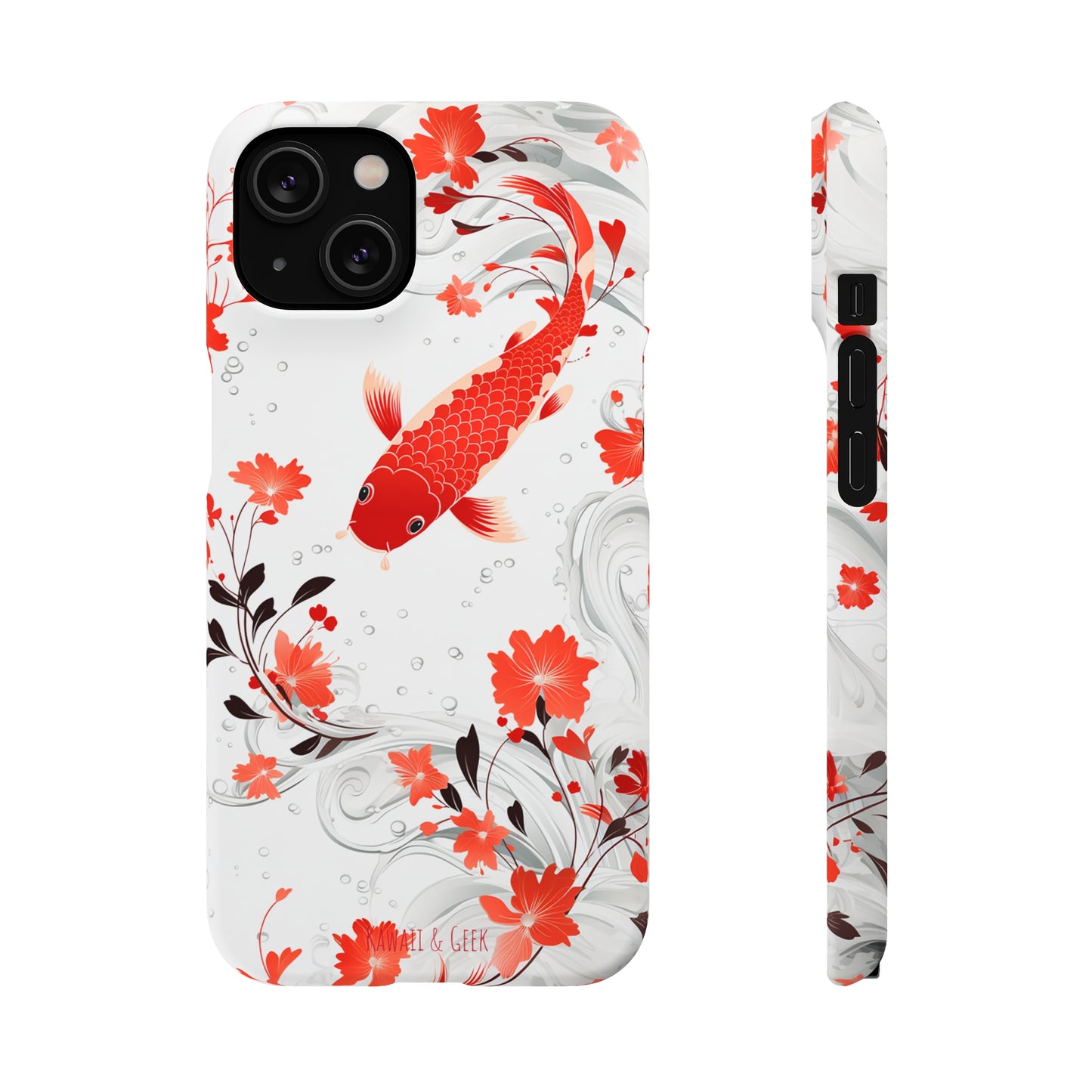 Elegant Koi: Premium Japanese Fish Phone Case