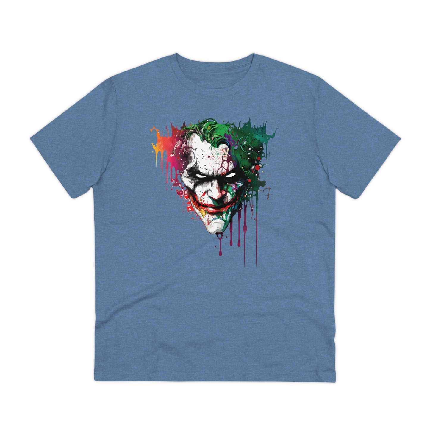 The Joker T-shirt in Watercolor Style, Unisex and Eco-Friendly - Make a Statement with Unique Artistic Design