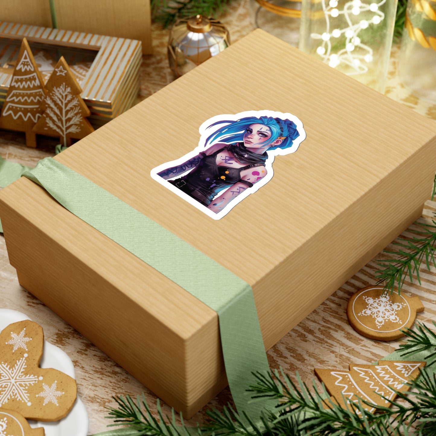 Jinx from Arcane Sticker - Add Some Colorful and Explosive Style to Your Tech - League of Legends