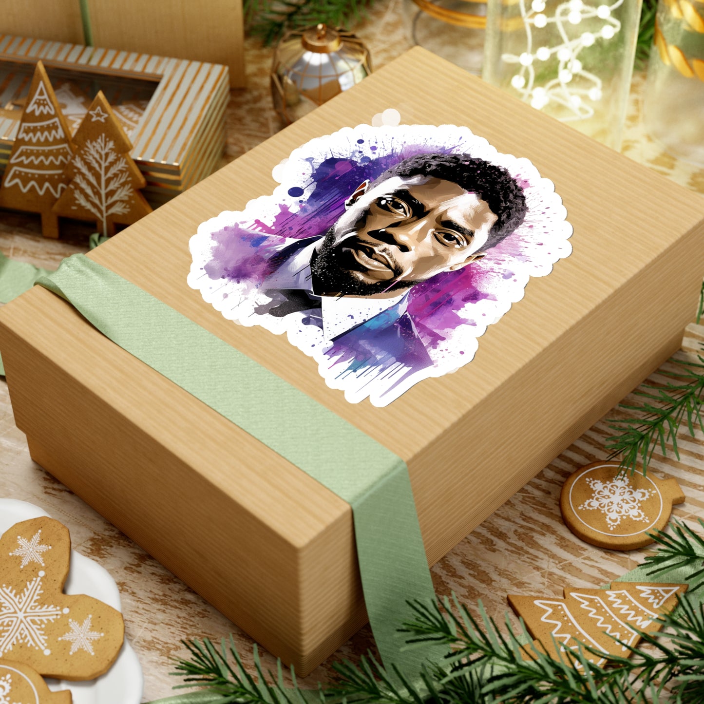 Chadwick Boseman Watercolor Tribute Sticker