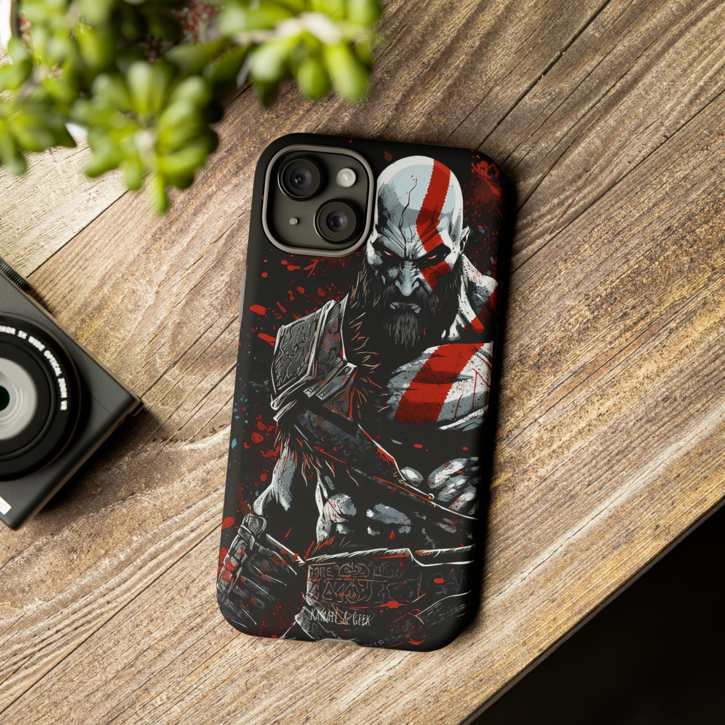 Kratos Tough Phone Case - Unleash the Power of the God of War in Style