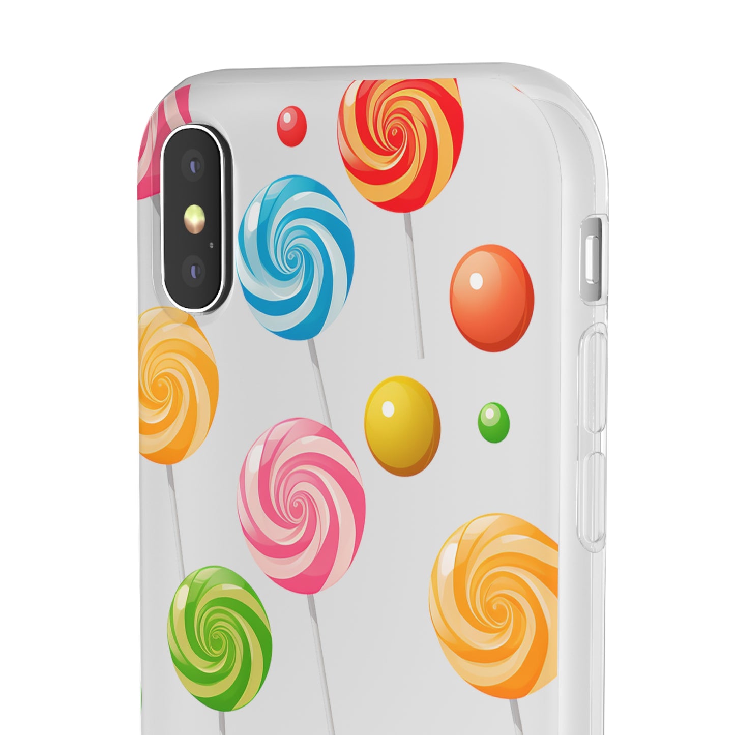 Vibrant Lollypop Array - Flexi Transparent Phone Case