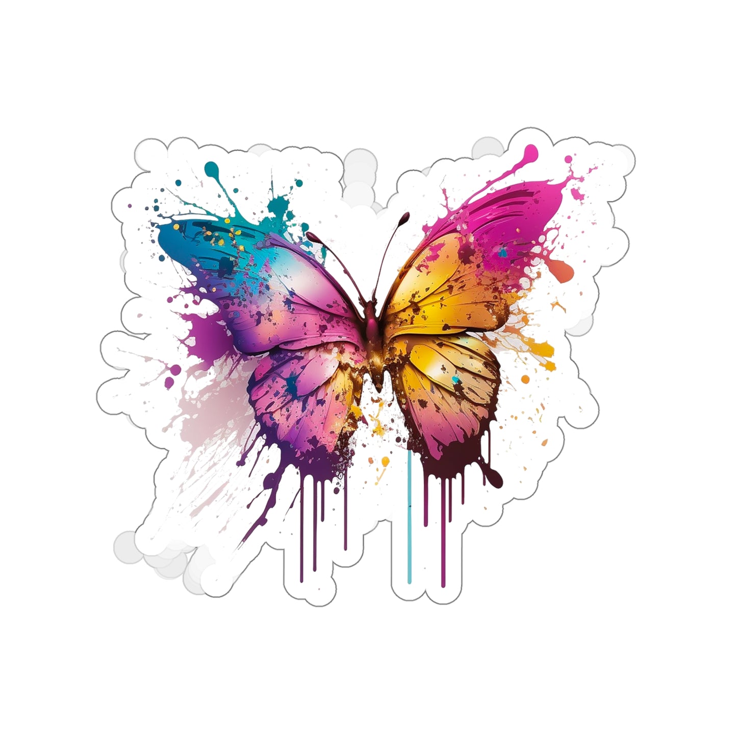 Watercolor Butterfly Sticker - Add Some Beautiful and Unique Style to Your Tech