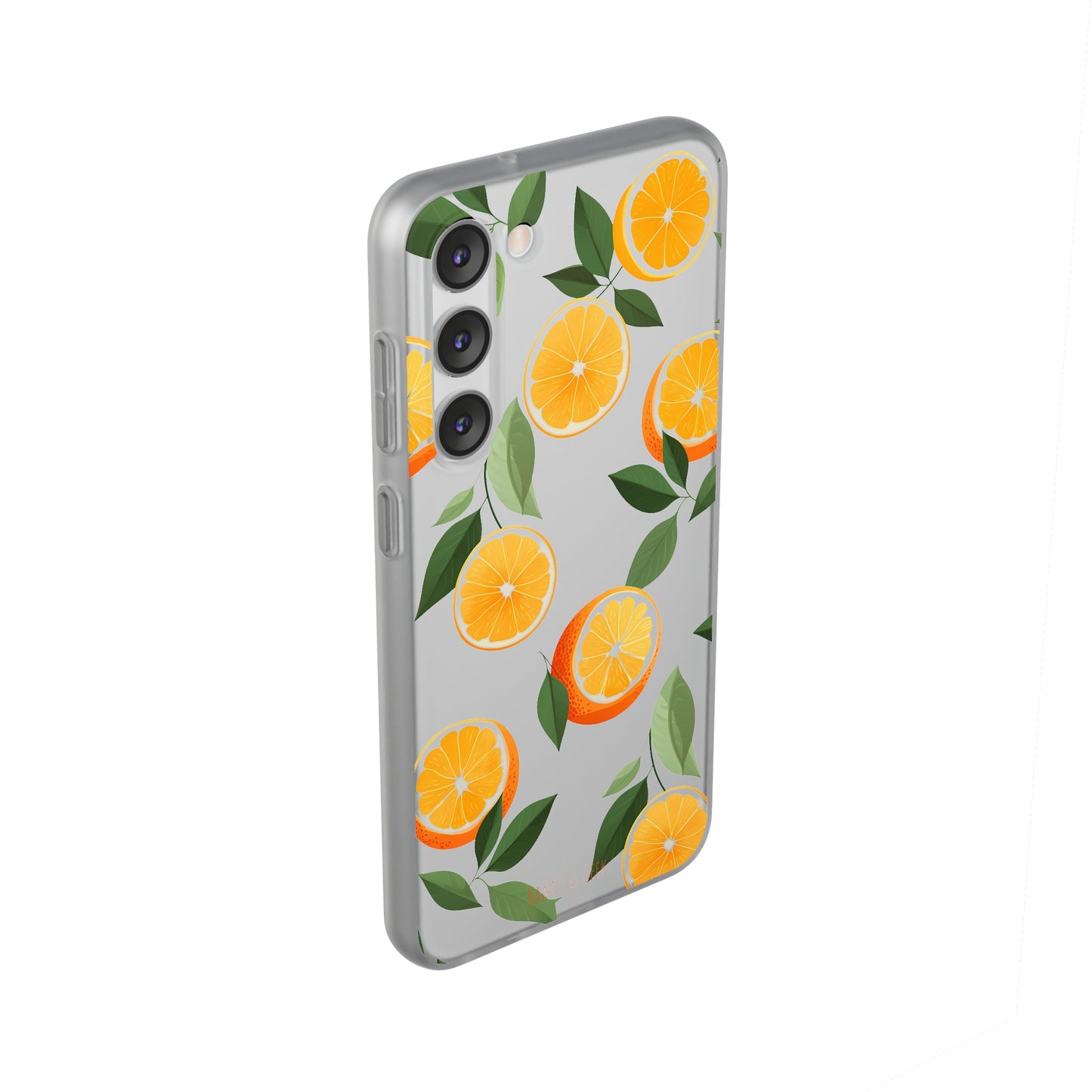 Zesty Orange Slices Transparent Flexi Phone Case