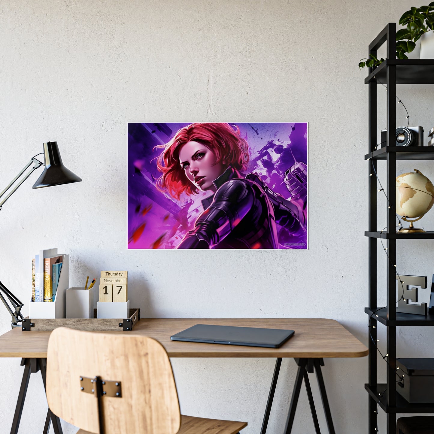 Black Widow Poster - Capture the Intensity and Elegance of the Iconic Avenger