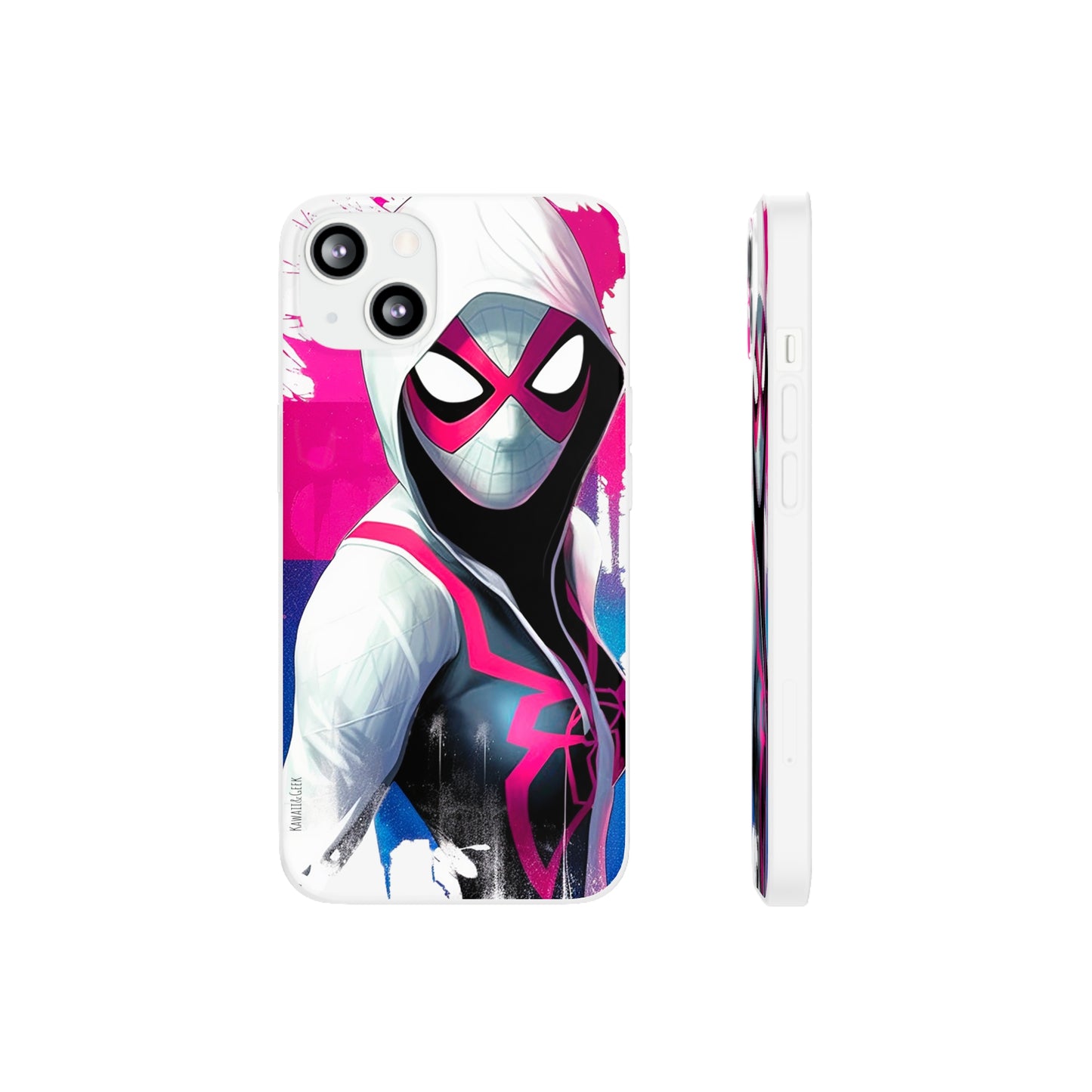 Spider Gwen in Flexi Phone Case - Add Some Colorful and Heroic Style to Your Phone