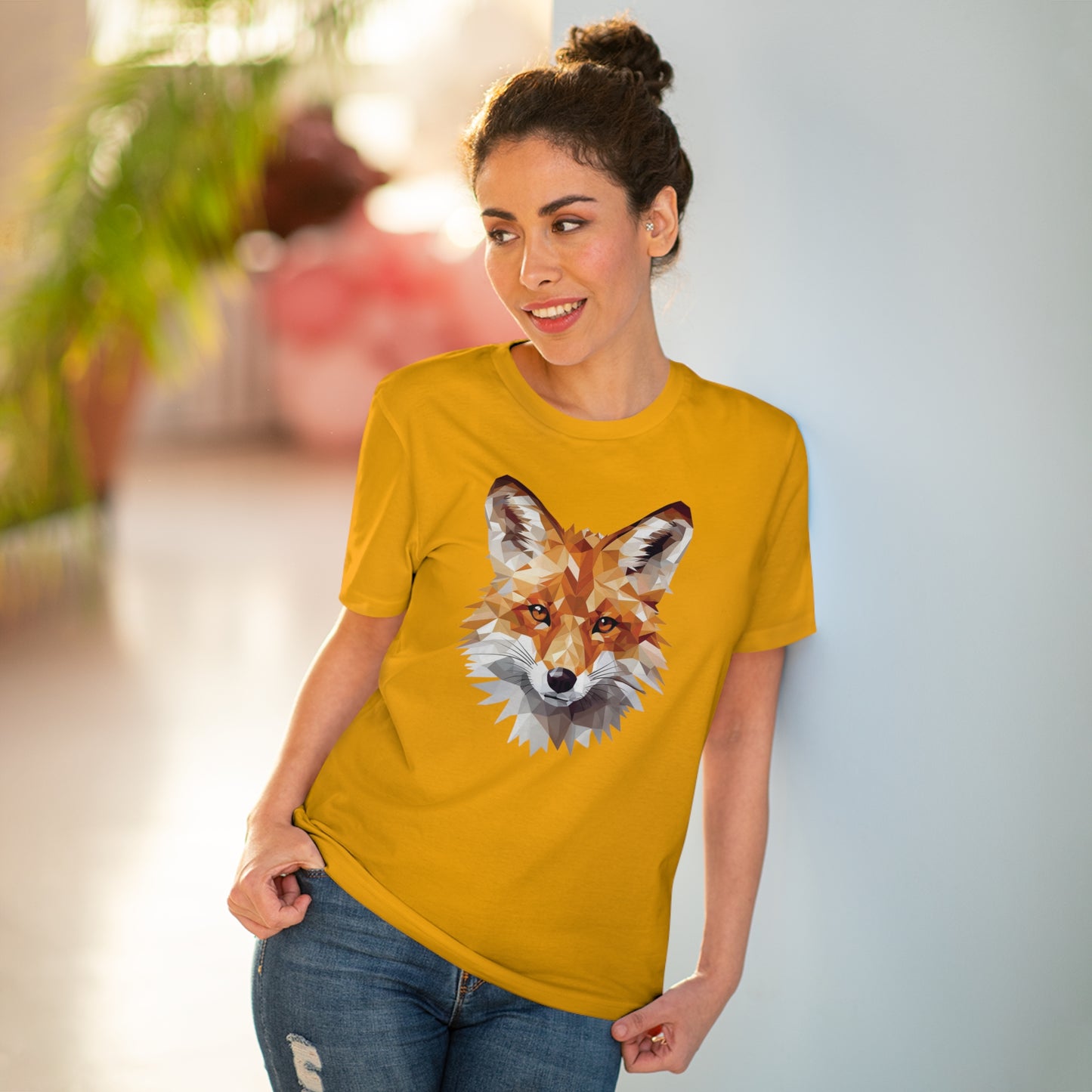 Fox Polygonal T-Shirt - Embrace Sly Charm