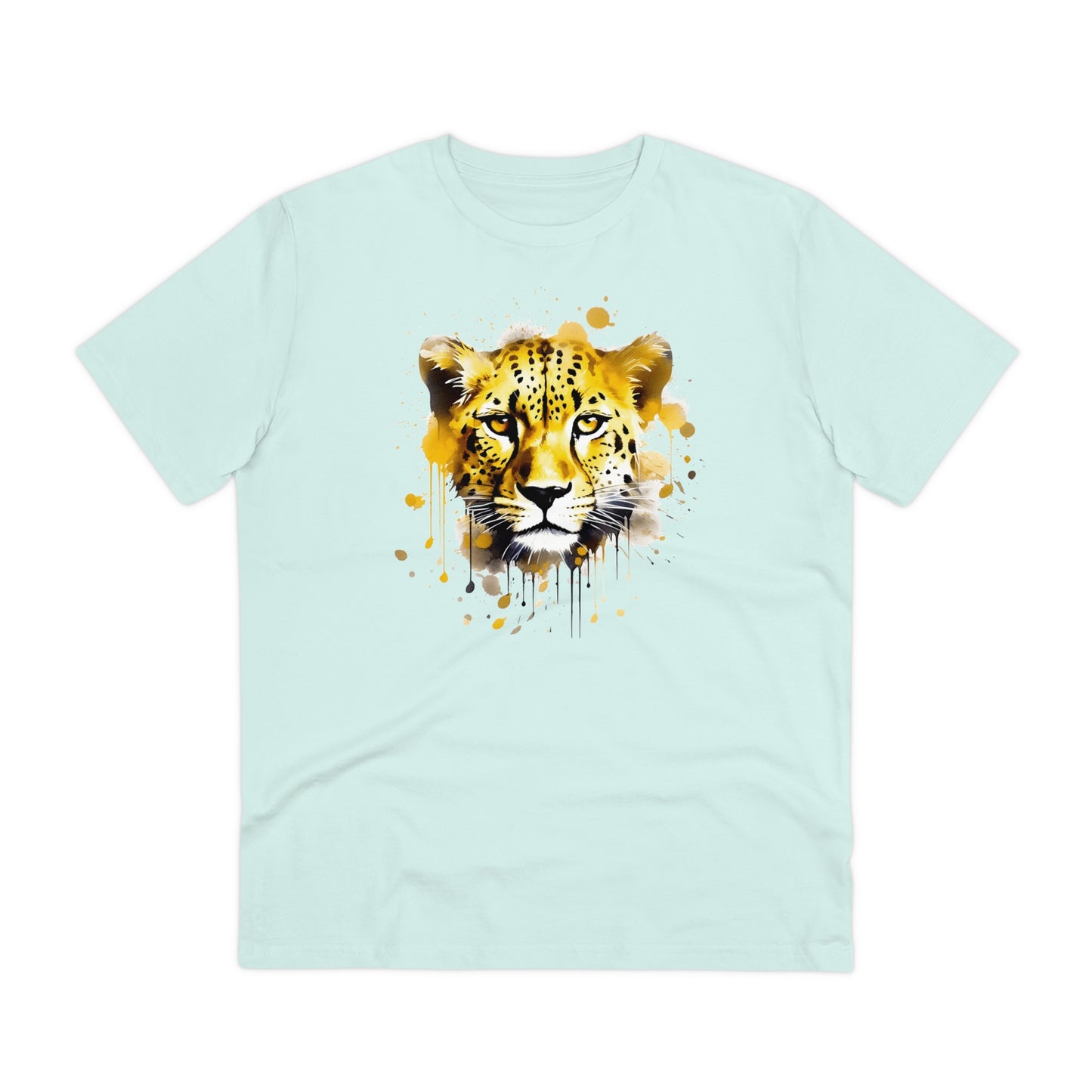 Cheetah T-Shirt in Watercolor Style - Unisex and Eco-Friendly - Embrace Wildlife with Style and Sustainability