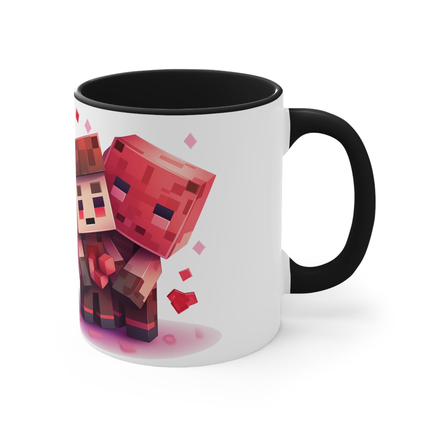 Minecraft Love & Coffee Mug - 11oz Bicolor Valentine's Special