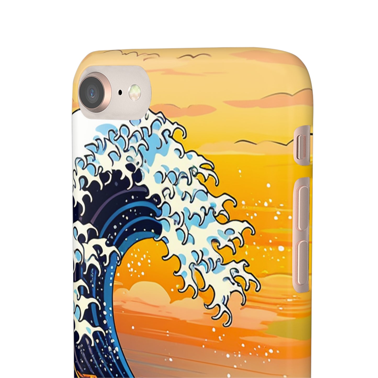 Sunset Big Wave Phone Case - Embrace the Majestic Hokusai Style in Your Hands