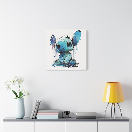 Cute Baby Stitch Canva - Add Whimsical Charm to Your Wall Decor