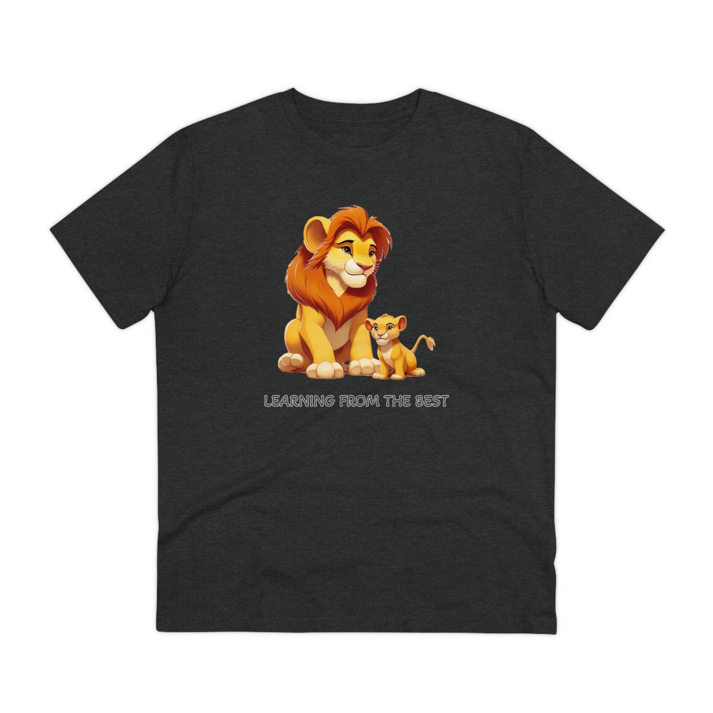 Learning from the Best - Father's Day T-Shirt - Celebrate the Bond with Mufasa and Simba in Eco-Friendly Style