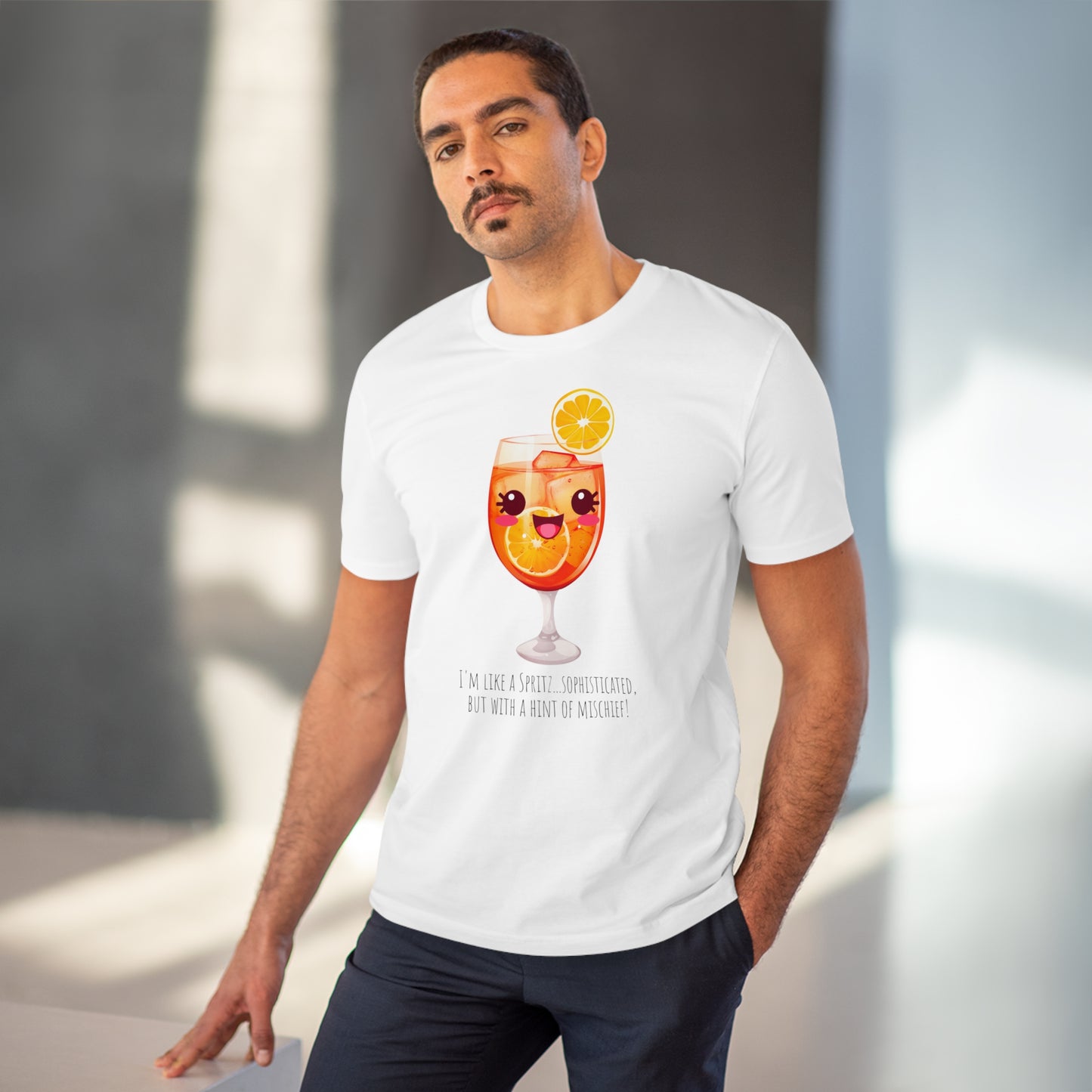 Cute and Mischievous Spritz Glass T-Shirt | Fun and Sophisticated Design