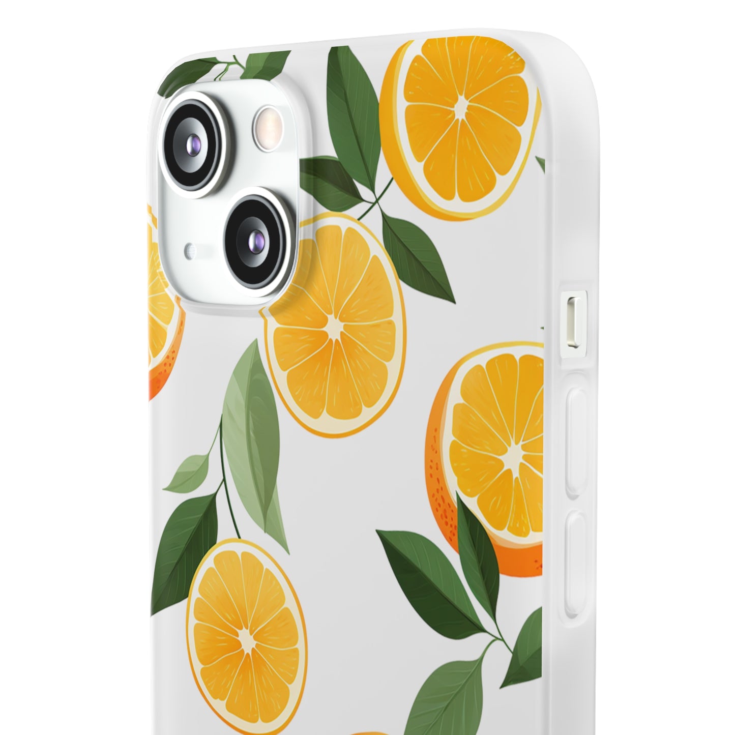 Zesty Orange Slices Transparent Flexi Phone Case