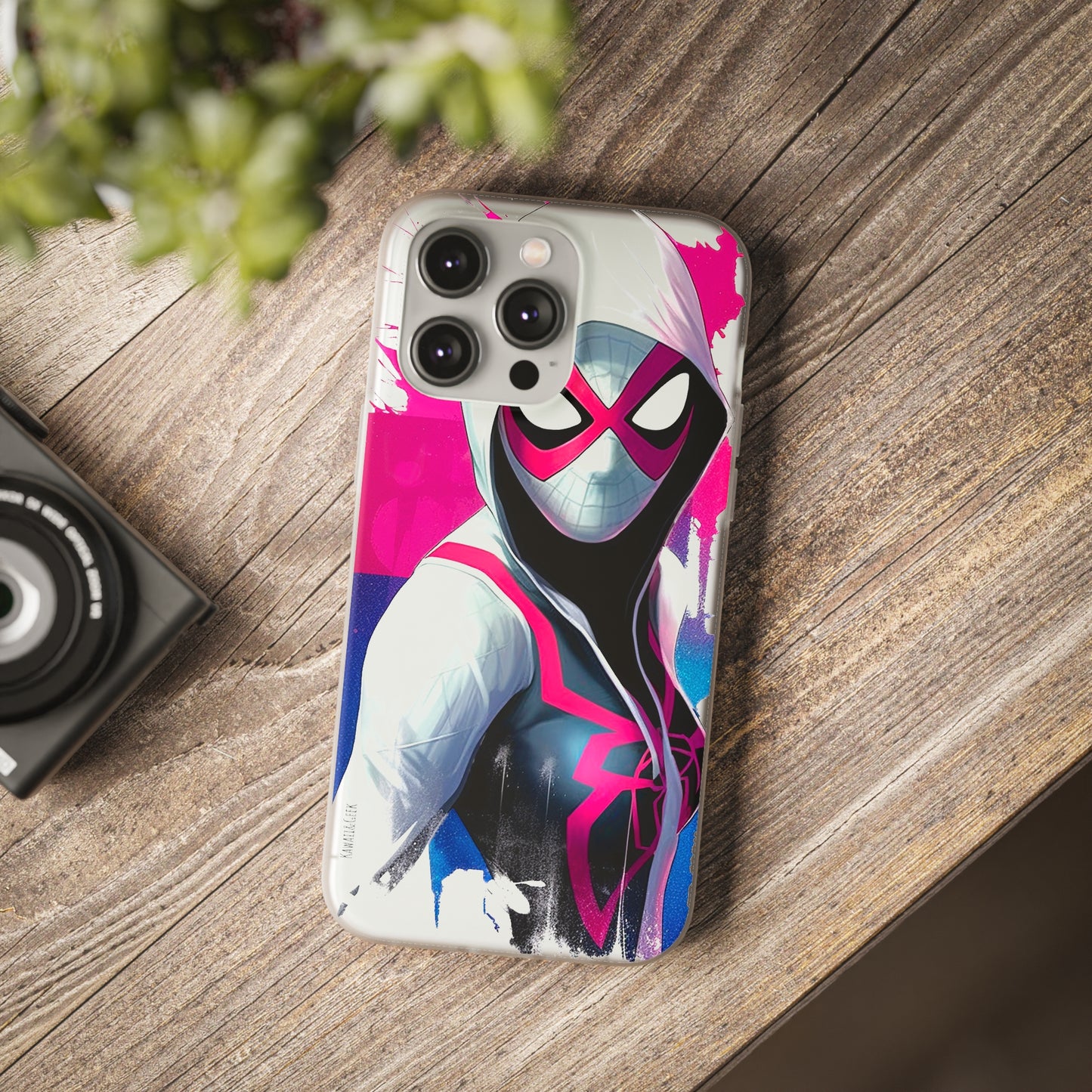 Spider Gwen in Flexi Phone Case - Add Some Colorful and Heroic Style to Your Phone