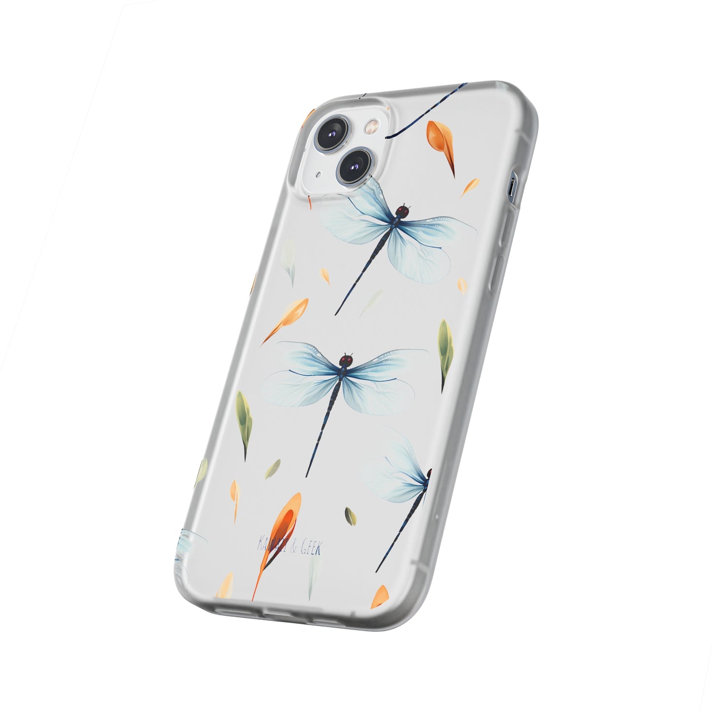 Dragonfly Dreams: Transparent Flexi Phone Case