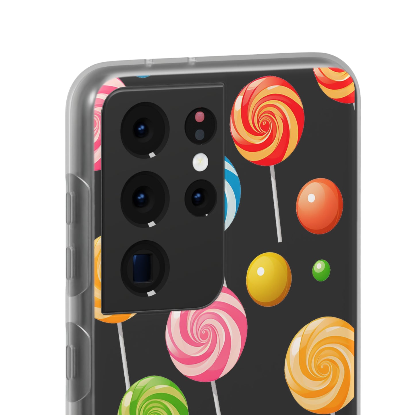 Vibrant Lollypop Array - Flexi Transparent Phone Case