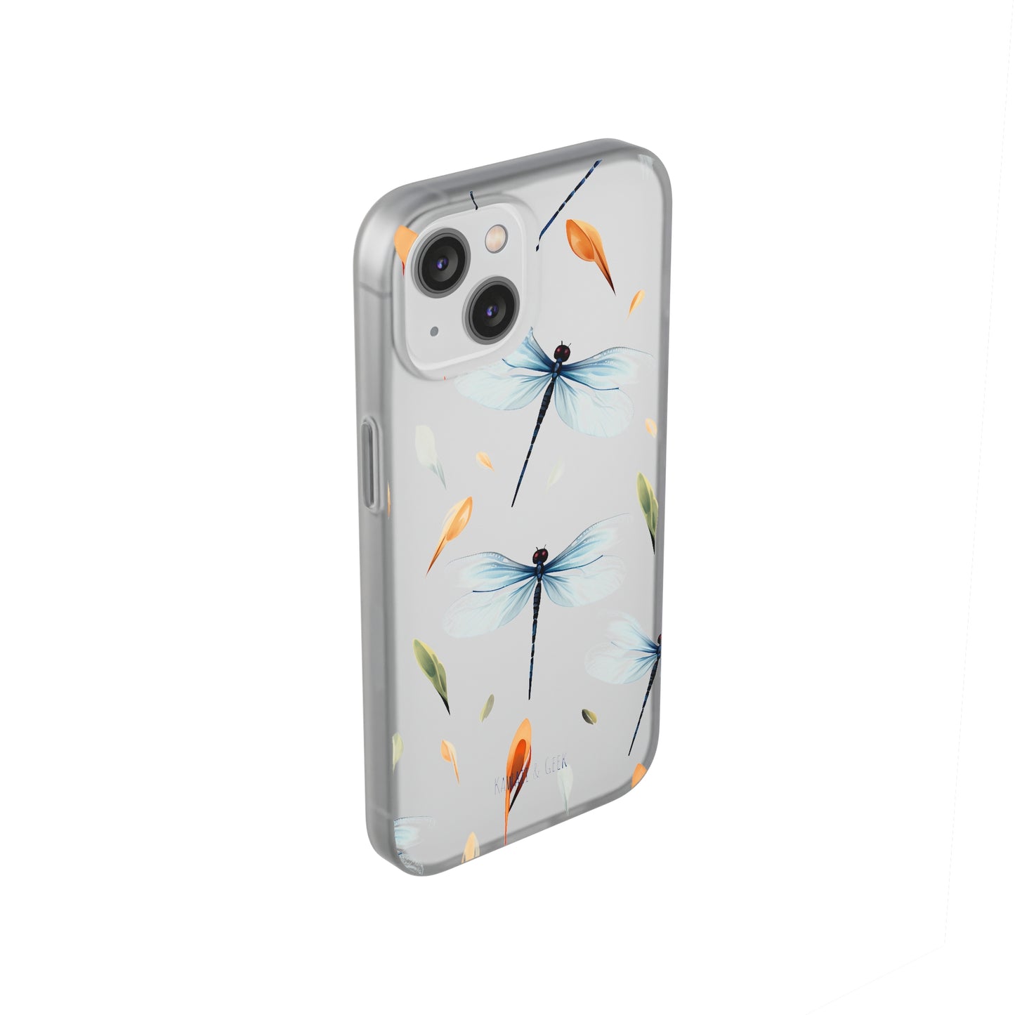 Dragonfly Dreams: Transparent Flexi Phone Case