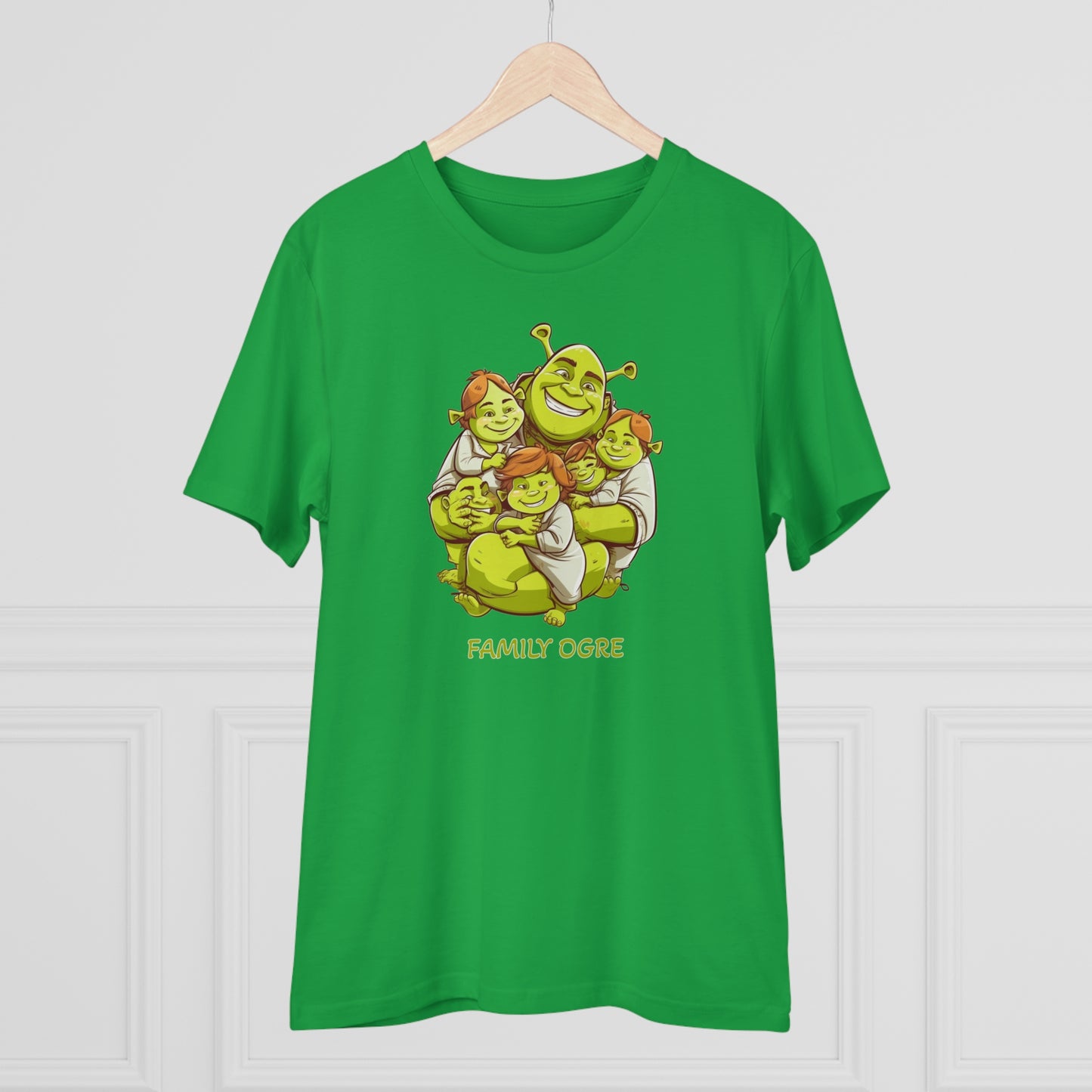 Family Ogre - Unisex Eco-Friendly T-Shirt - Celebrate Father's Day with Shrek and His Kids