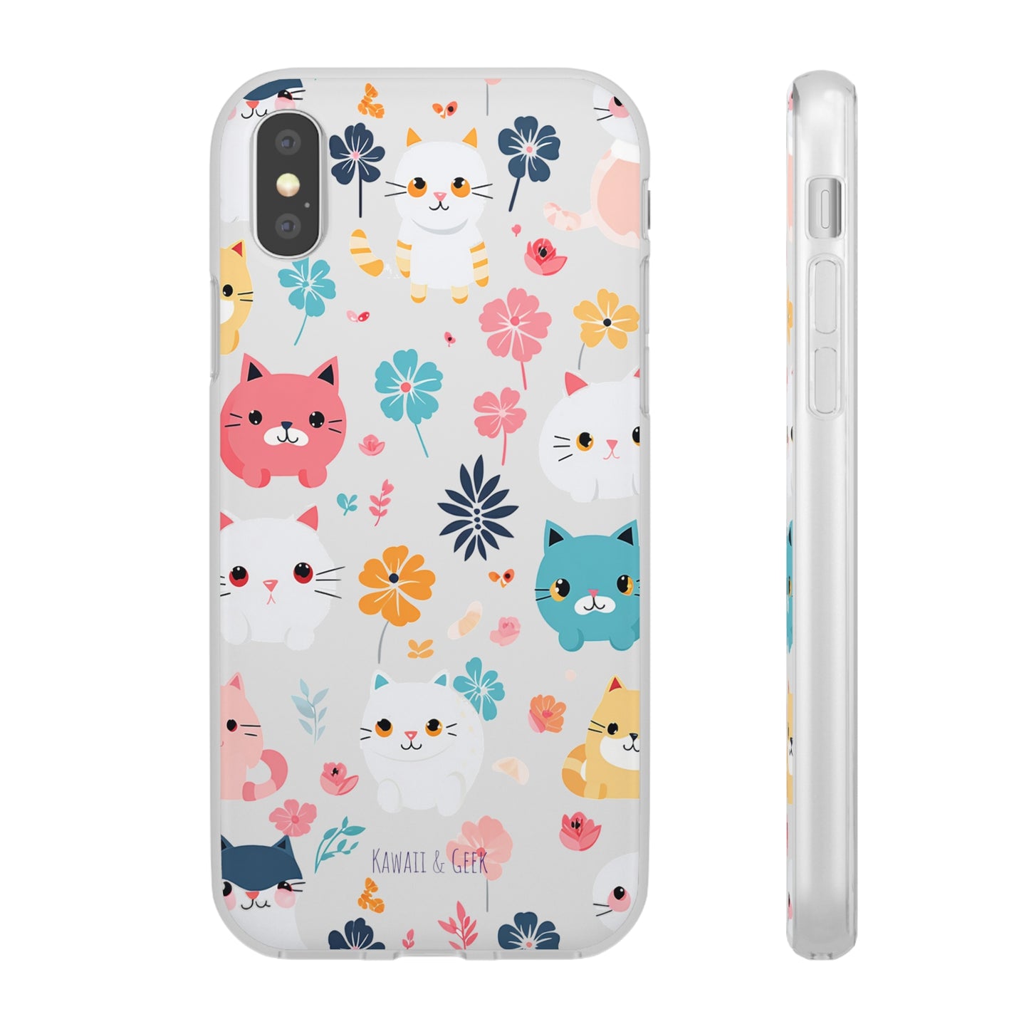 Playful Kittens: Flexi Transparent Phone Case