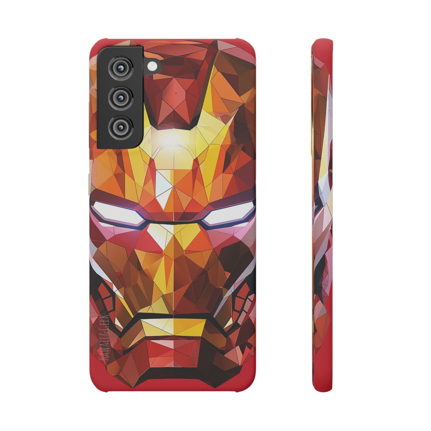 Phone Case - Iron Man helmet polygonal style